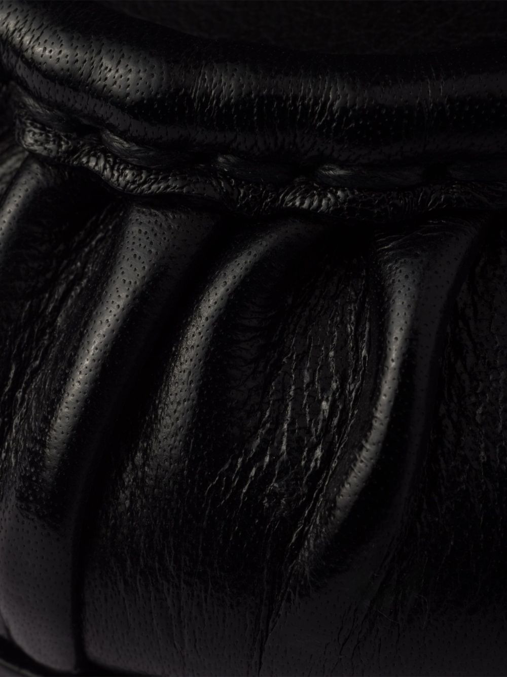 pleated leather loafers - 5