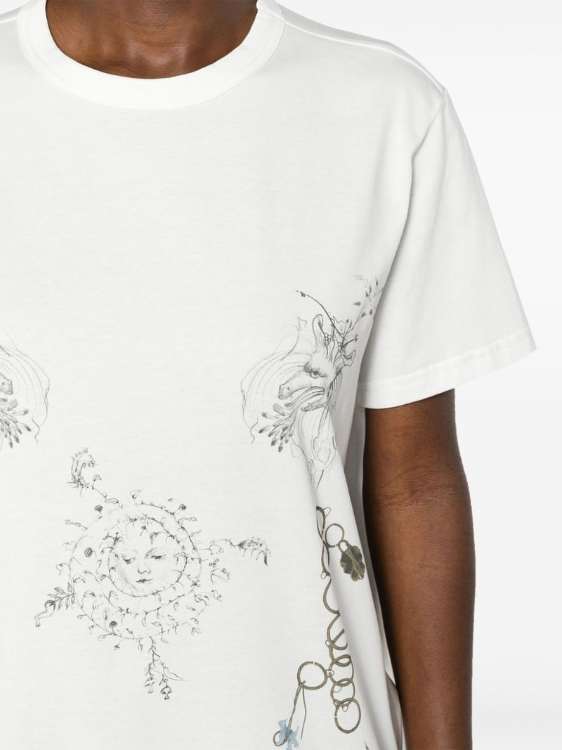 Fabula-print cotton T-shirt 5