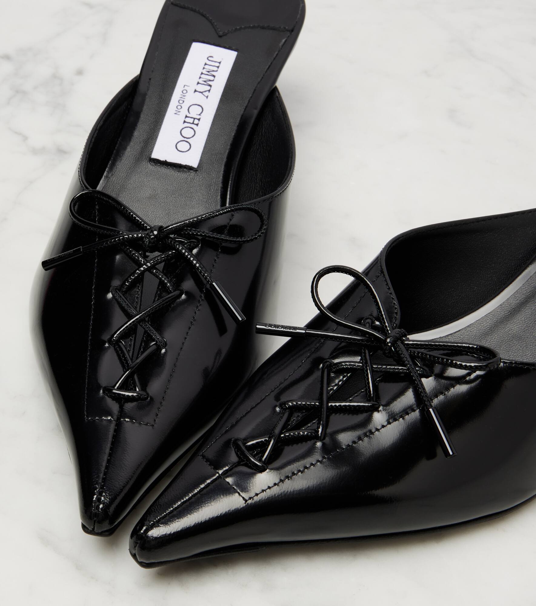 Scarlett 50 leather mules - 5