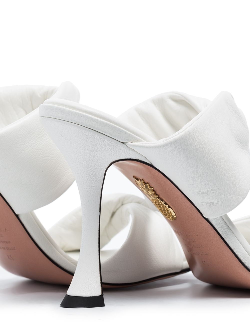 AQUAZZURA Twist 95mm leather sandals | REVERSIBLE