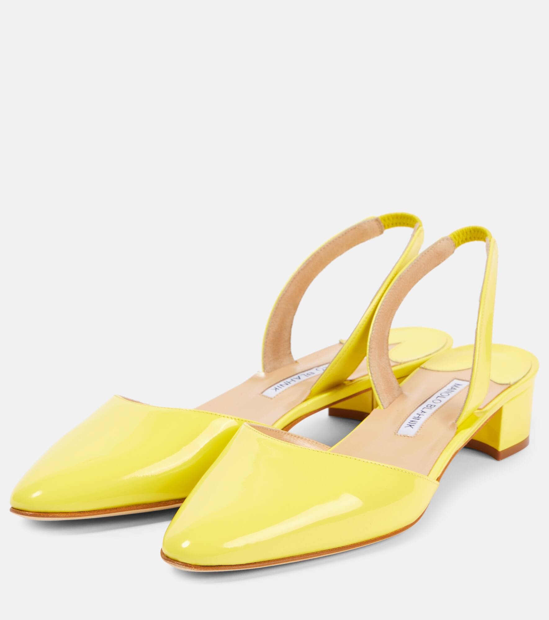 Aspro 30 patent leather slingback pumps - 4