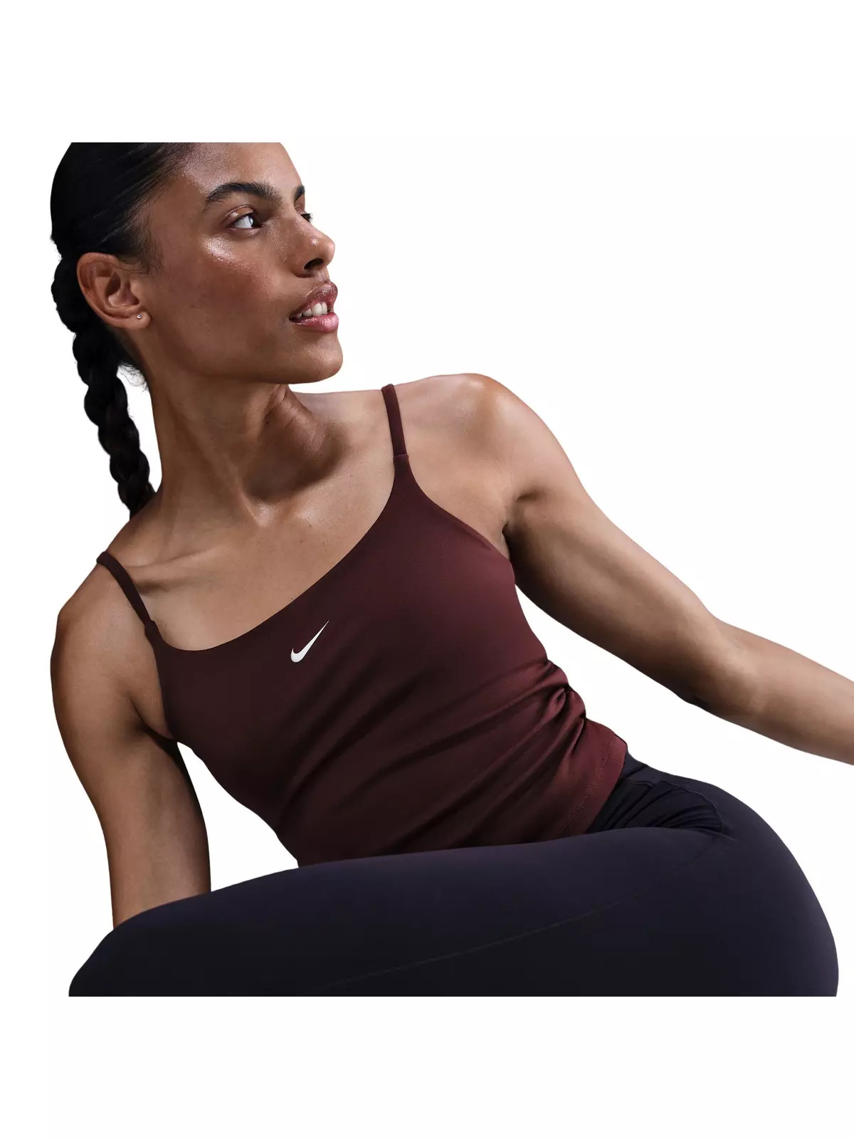 Women's One Dri-FIT Tank Top -Burgundy - 3
