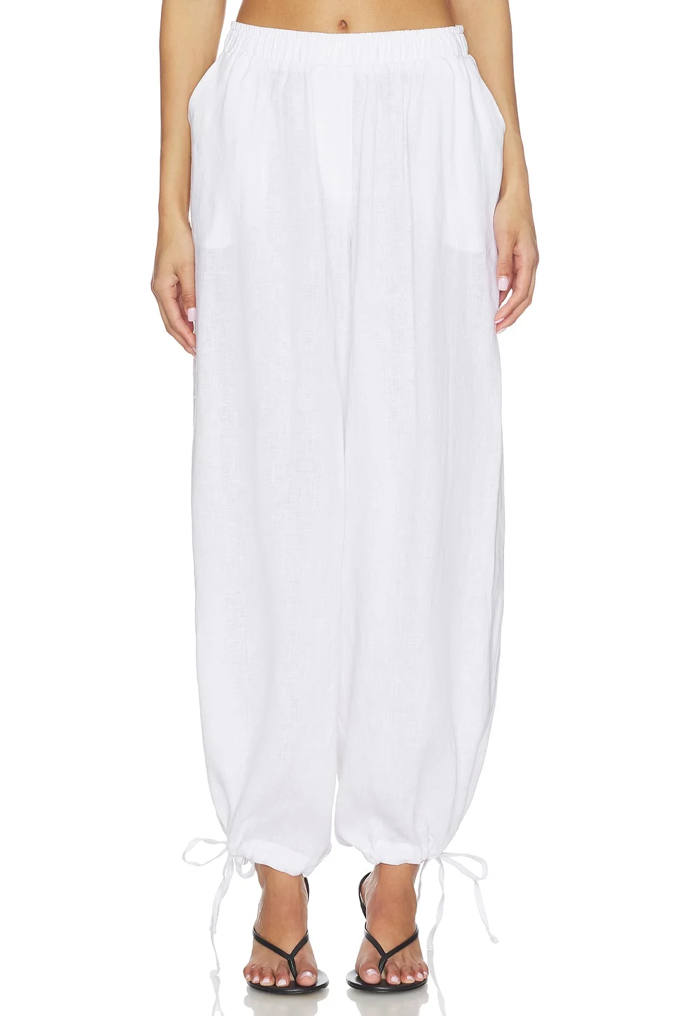 Linen Balloon Pant - 1