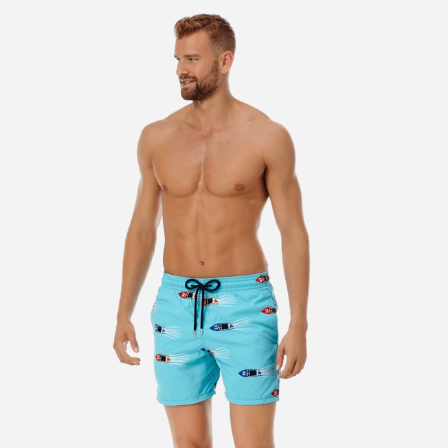 Men Embroidered Swim Trunks Monaco - Limited Edition - 3