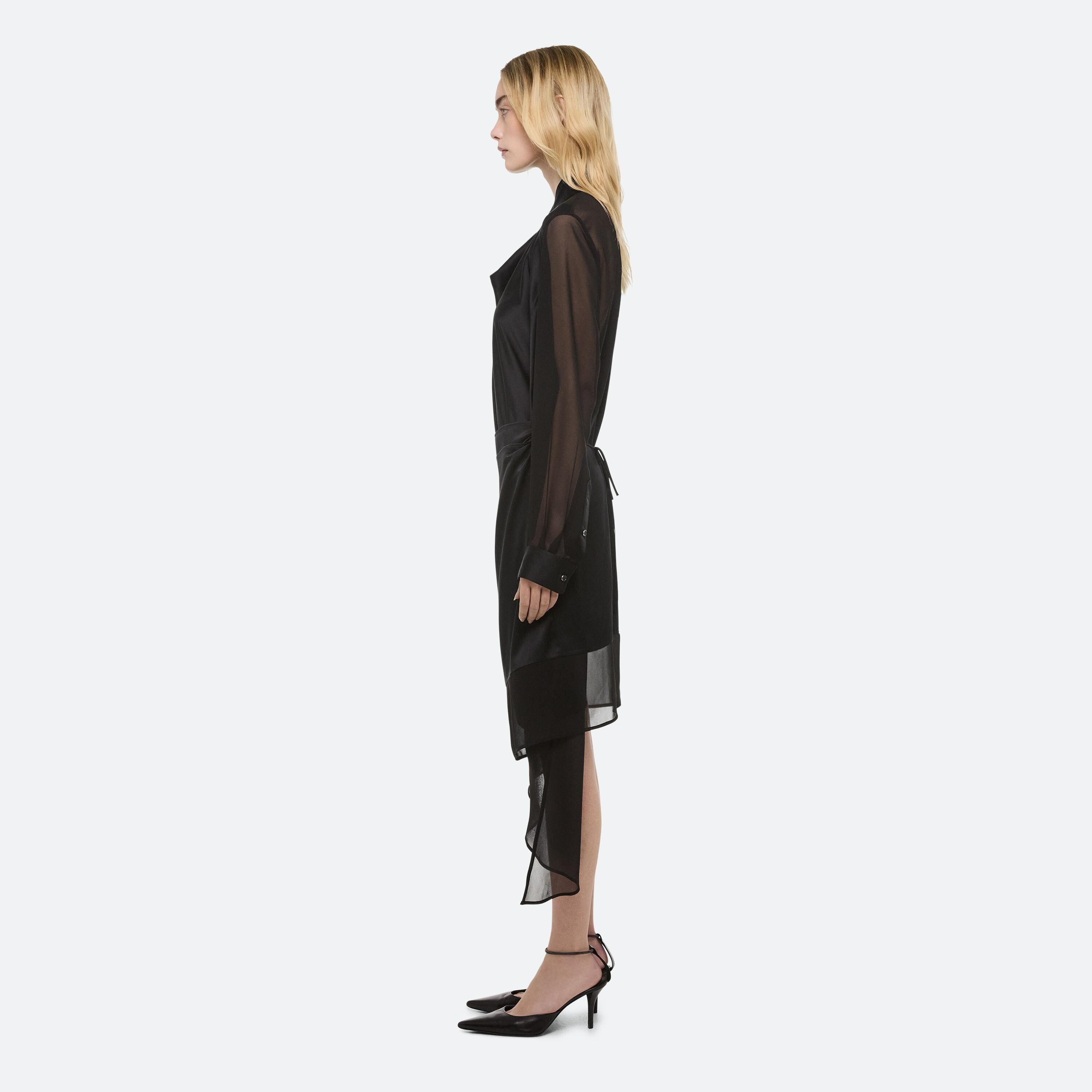 SCARF SHIRT DRESS - 3