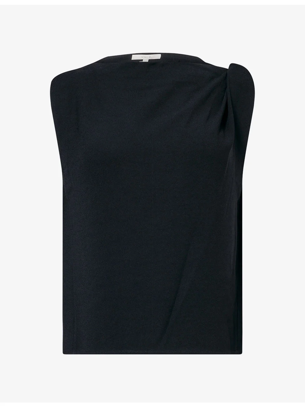 Draped-Shoulder Woven Top - 1