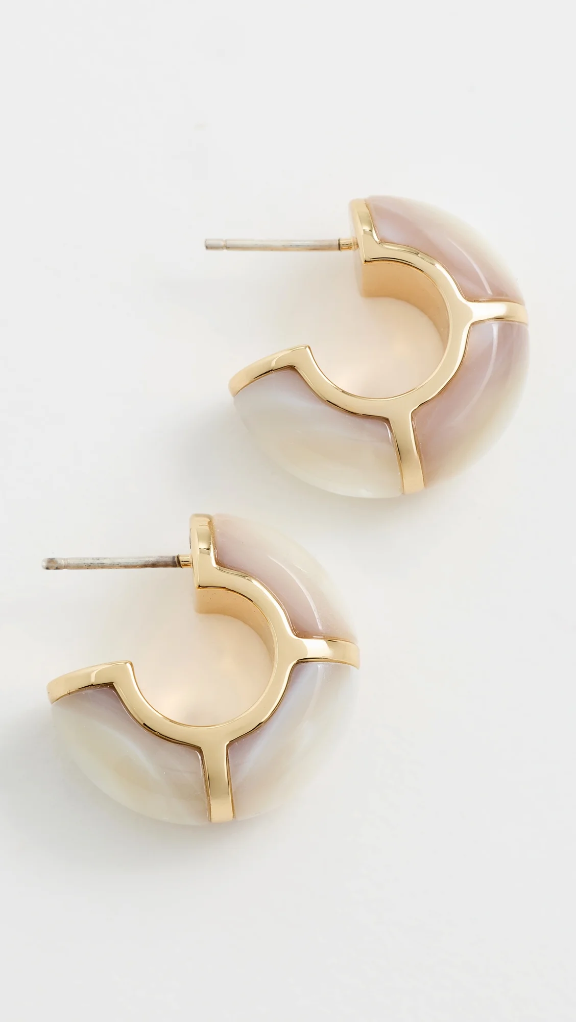 Zellige Hoops In Mother-of-Pearl - 1