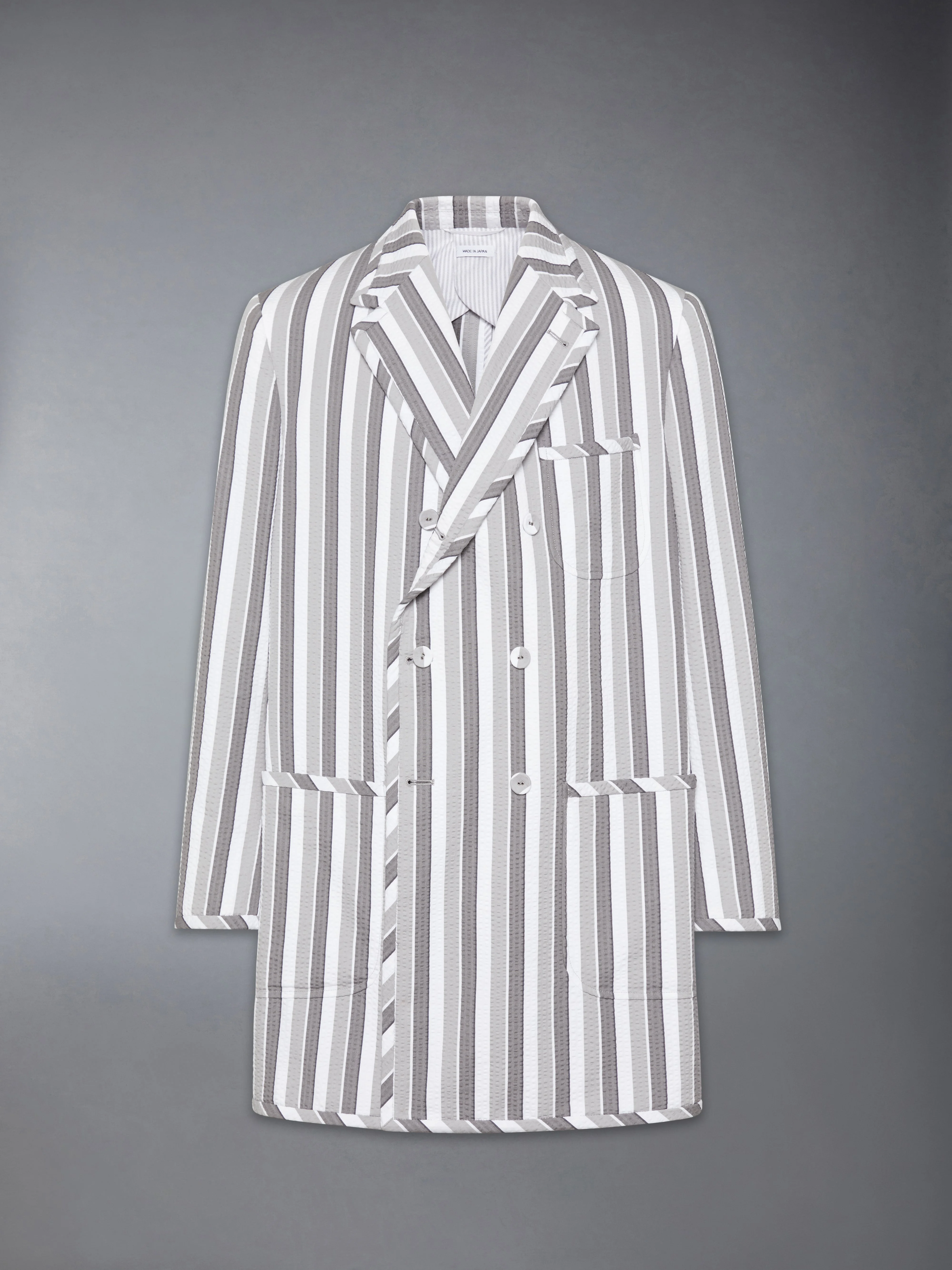 REPP STRIPE SEERSUCKER OVERSIZED SPORTCOAT - 1