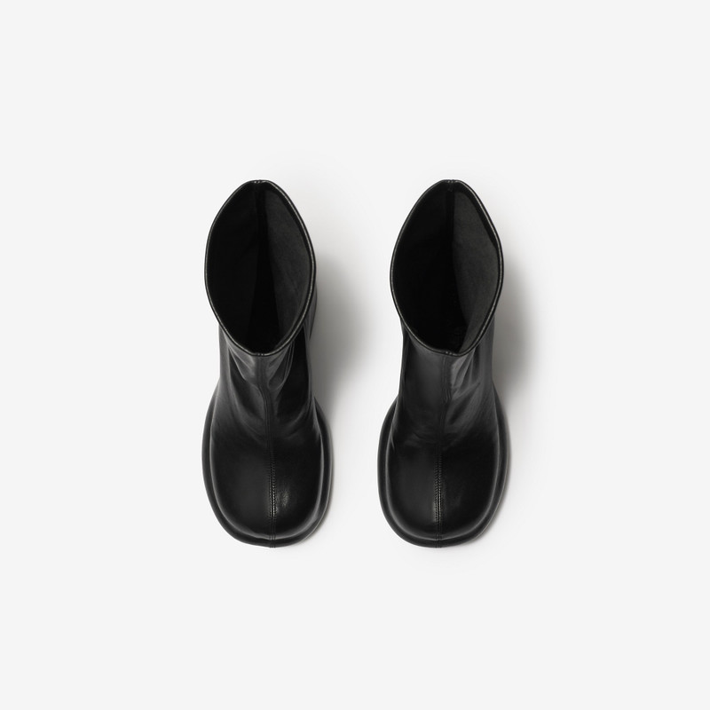 Leather Pillar Low Boots 5