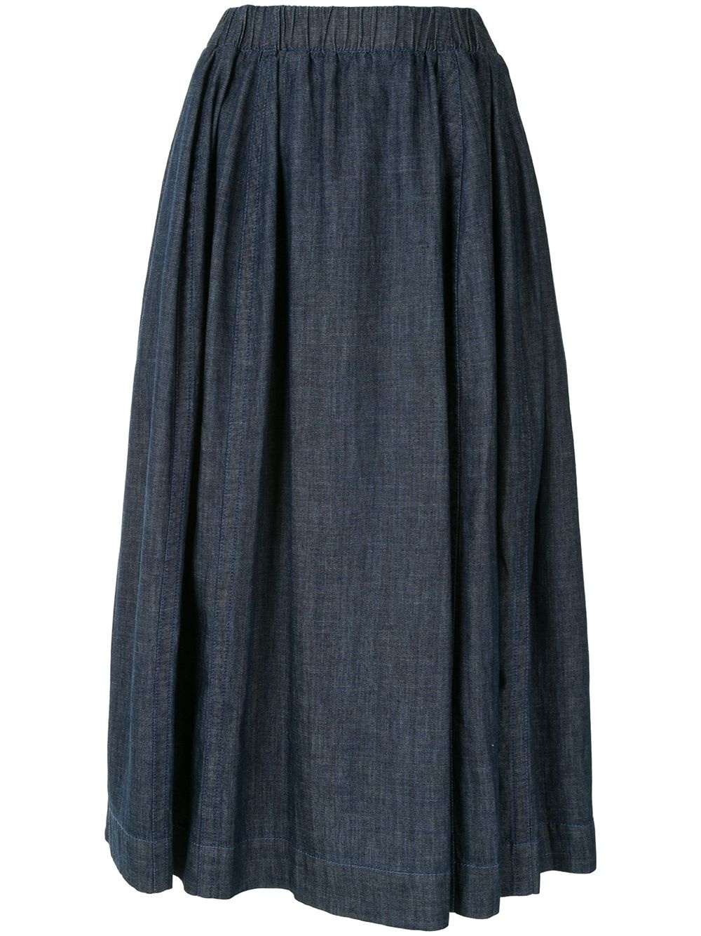 denim midi skirt  - 1