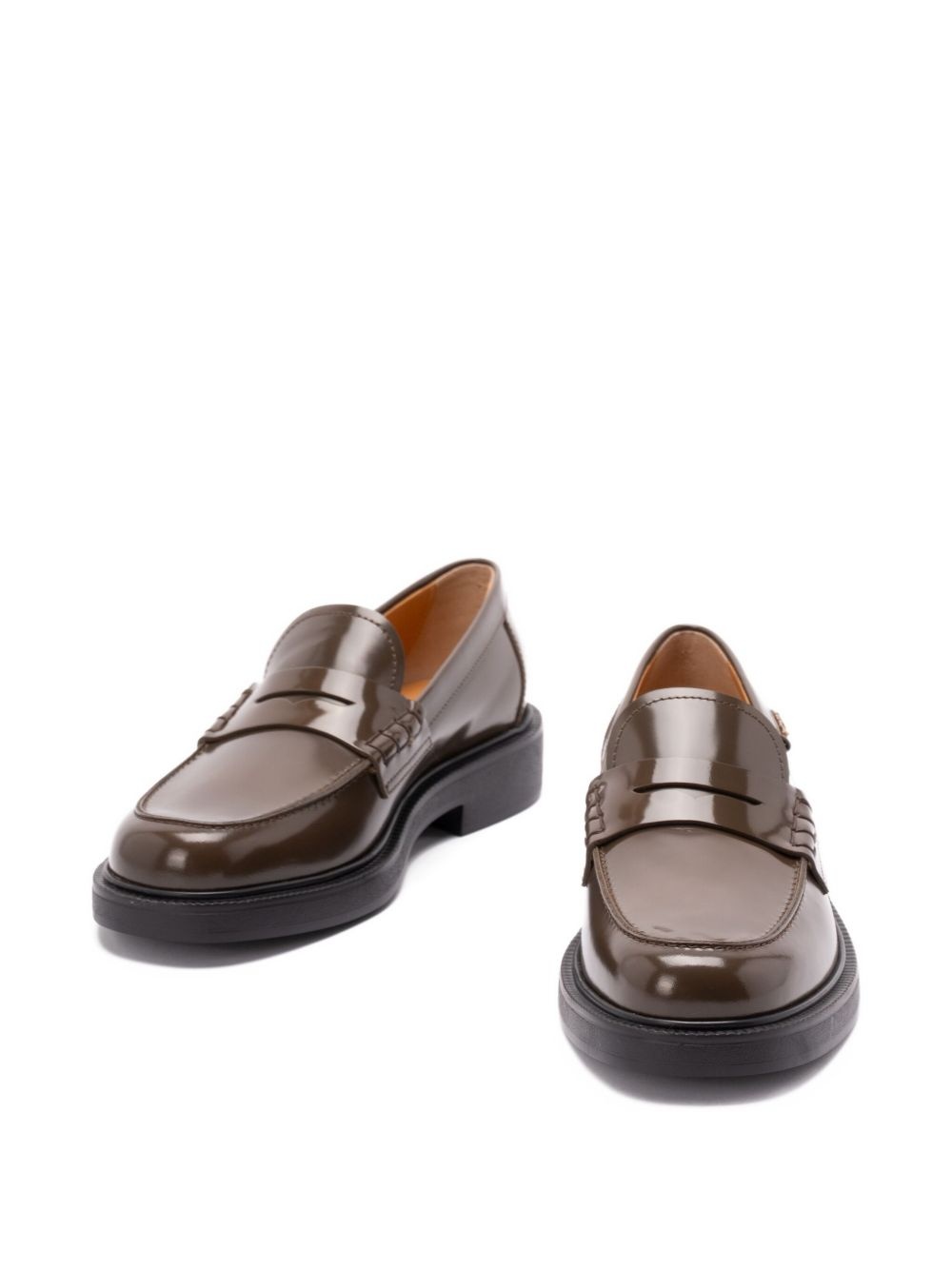 penny leather loafers - 4