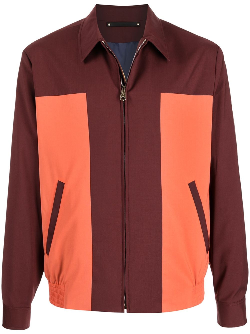 colour block lightweight jacket - 1