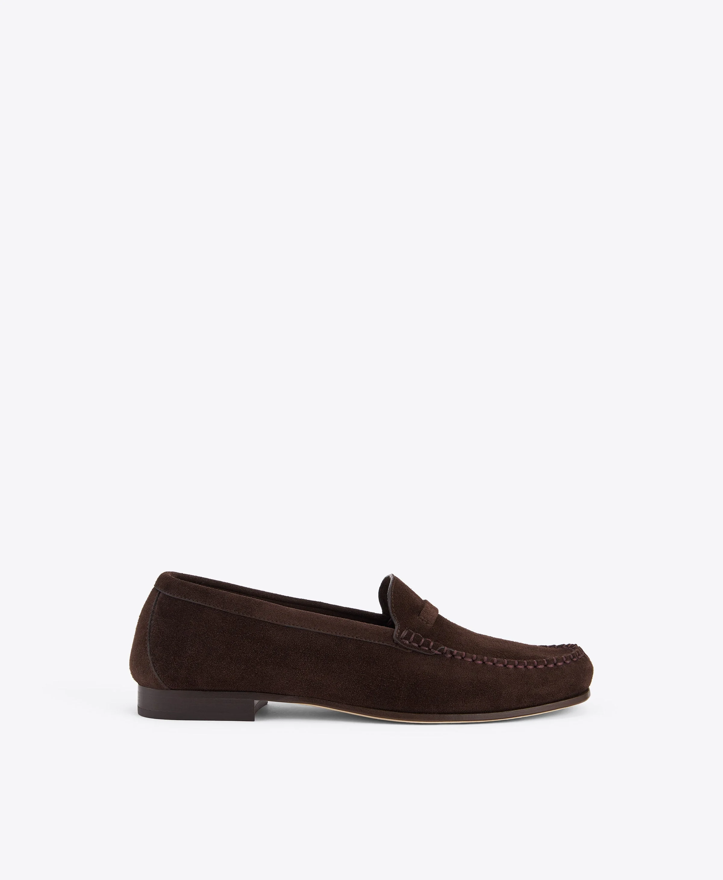 Knightsbridge Dark Brown Suede Loafers - 1