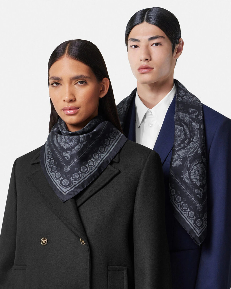 Barocco Large Silk Foulard 35" 3