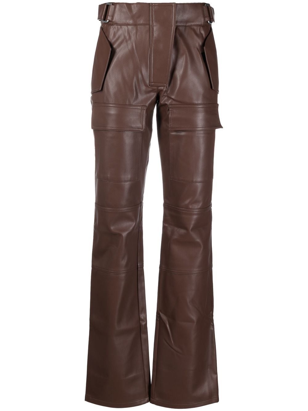 high-rise flared trousers - 1
