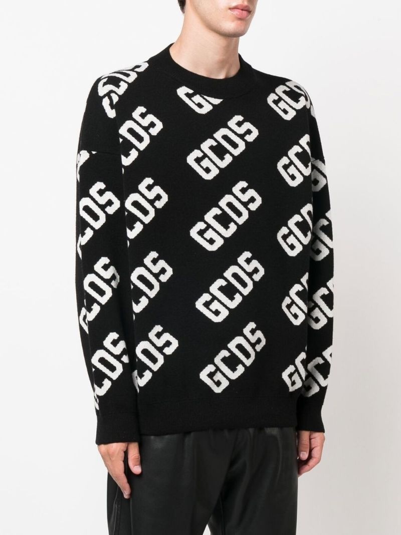 logo-knit jumper - 3