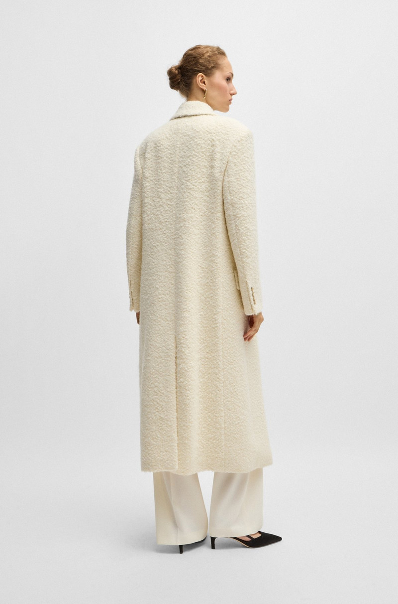 BOUCLÉ-TWEED SLIM-FITTING COAT WITH QUILTED LINING 4