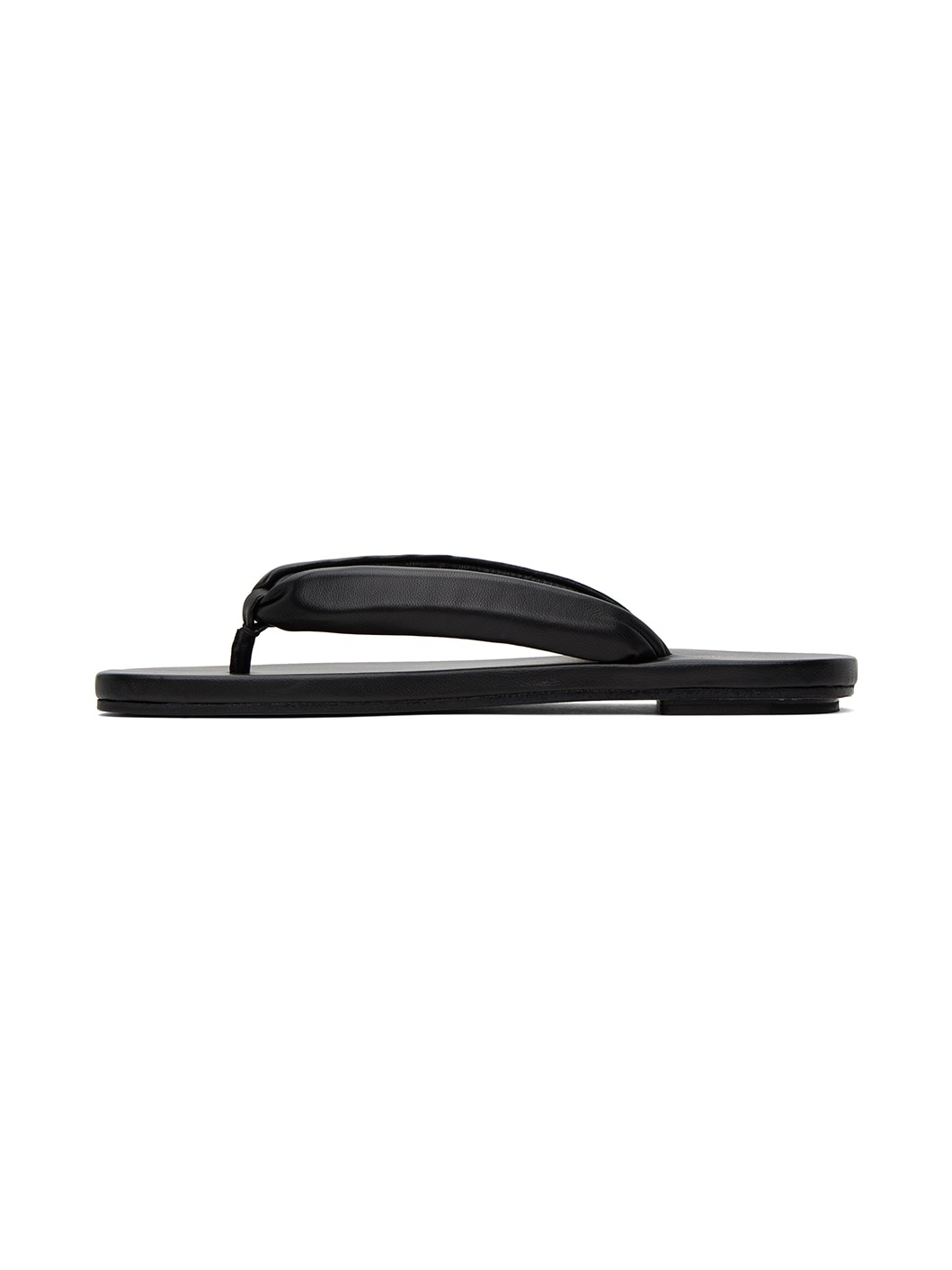 Black Padded Flip Flops - 3