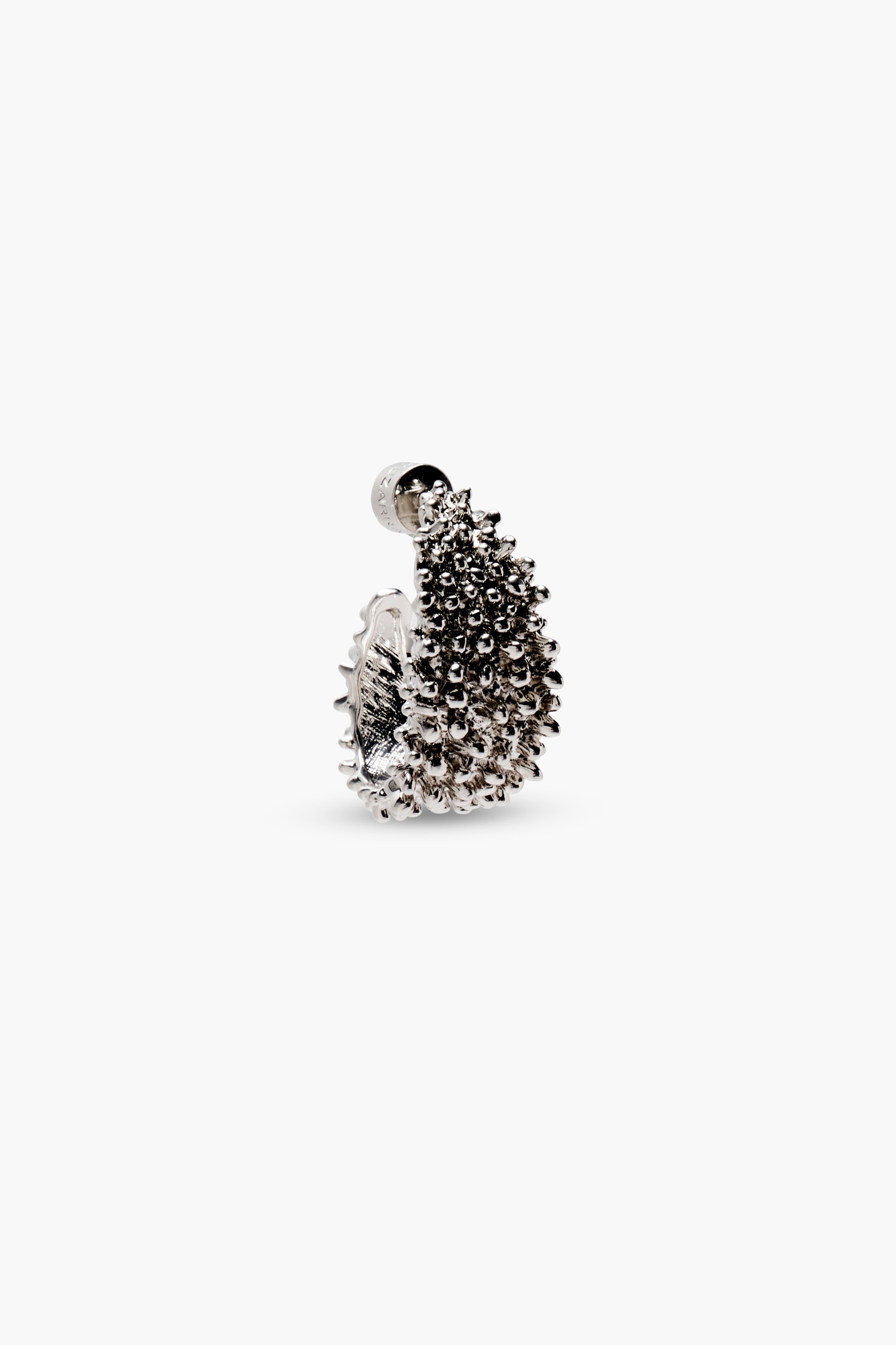 TEXTURED HOOP EARRINGS - 3