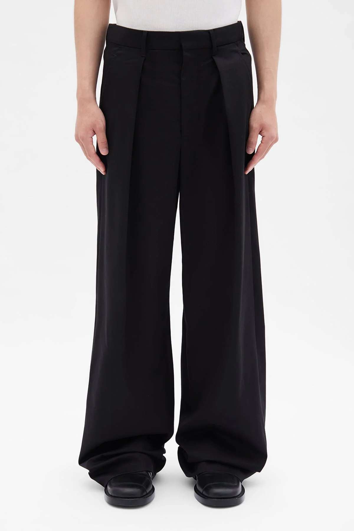 Botel Wide Leg Pleated Trousers - 1