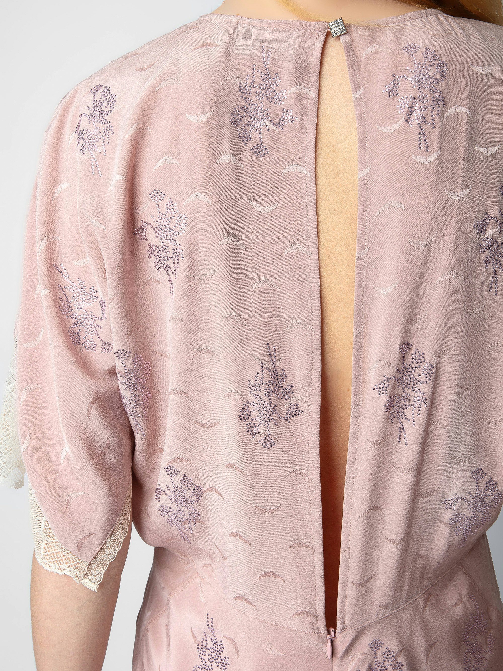 Rey Silk Jacquard Dress - 4