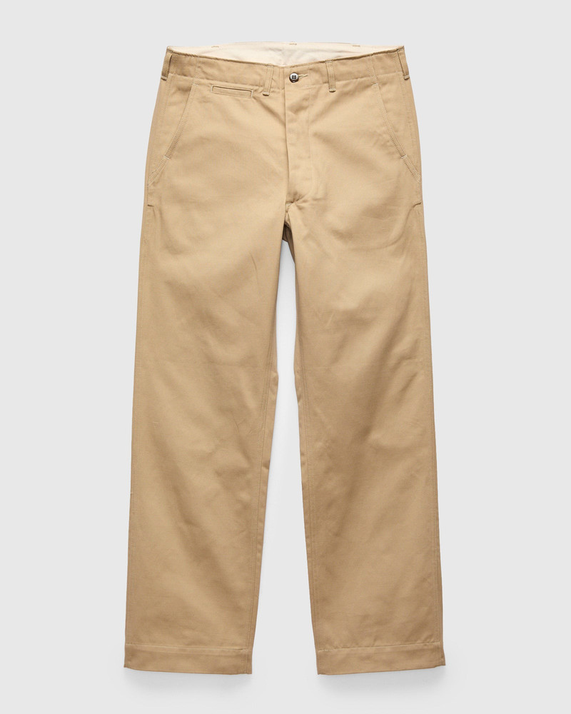 1945 Wide Fit Chino Trousers in Khaki 1