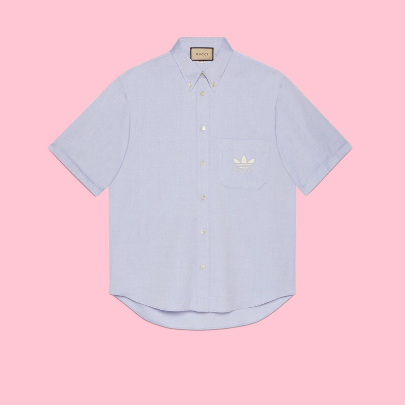 GUCCI adidas x Gucci Oxford cotton shirt outlook