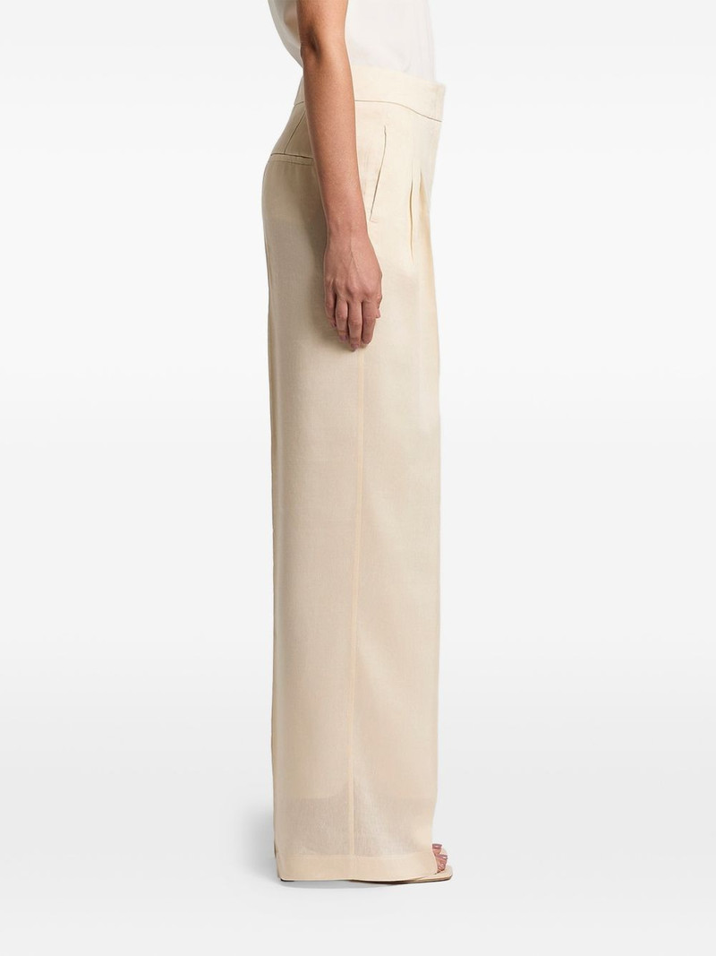 pleated linen trousers 1