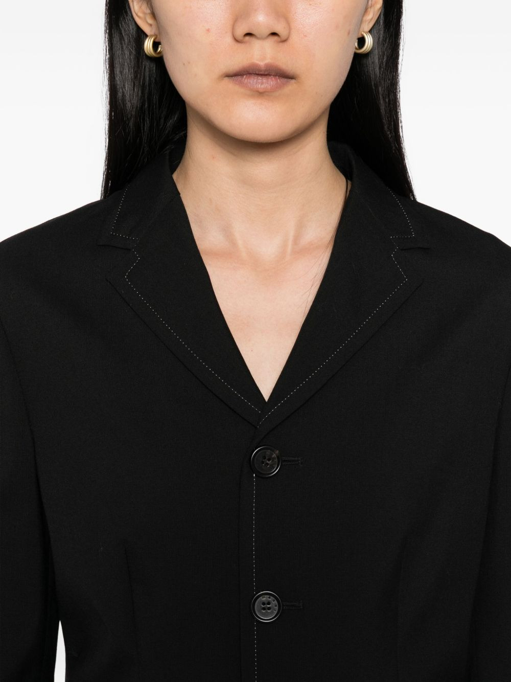 single breasted tailored blazer - 5