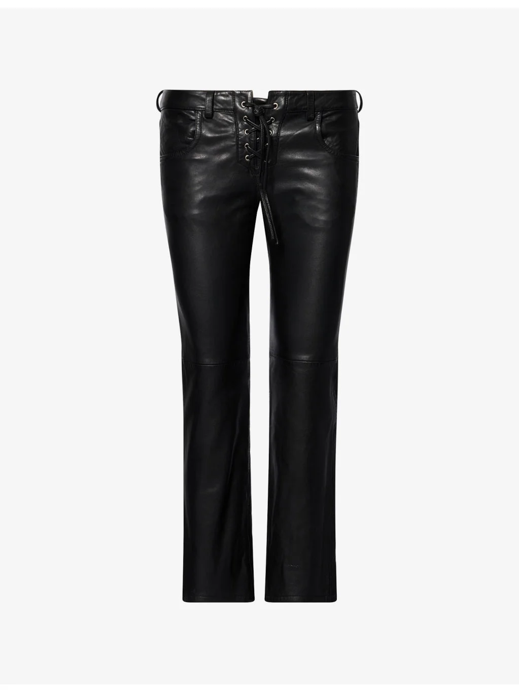 Vanel Straight-Leg Leather Trousers - 1