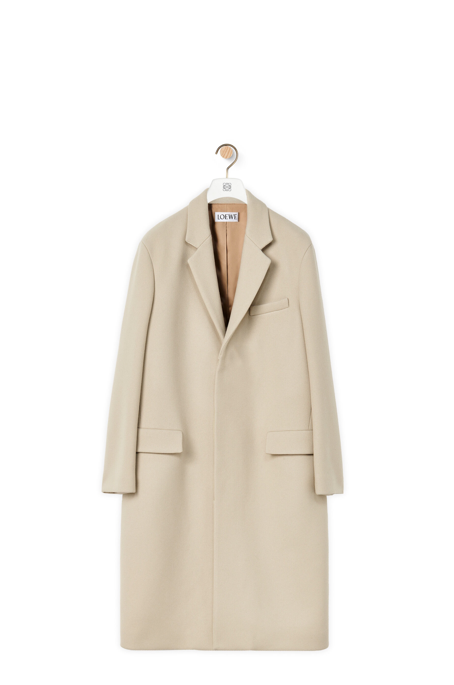 Single breasted coat in wool - 1