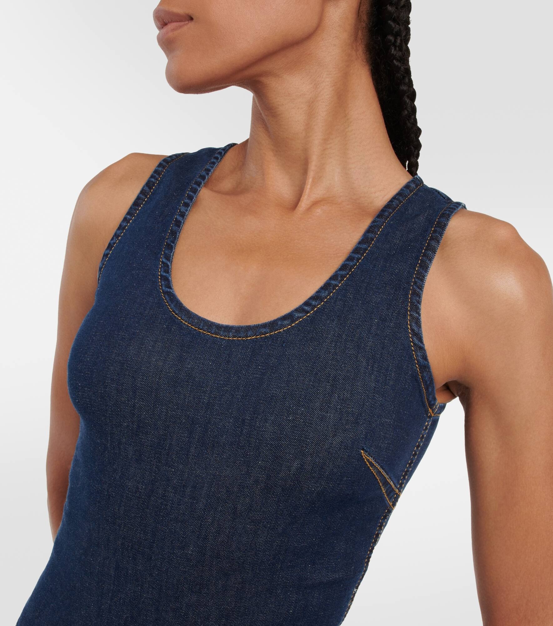 Cotton-blend bodysuit - 5