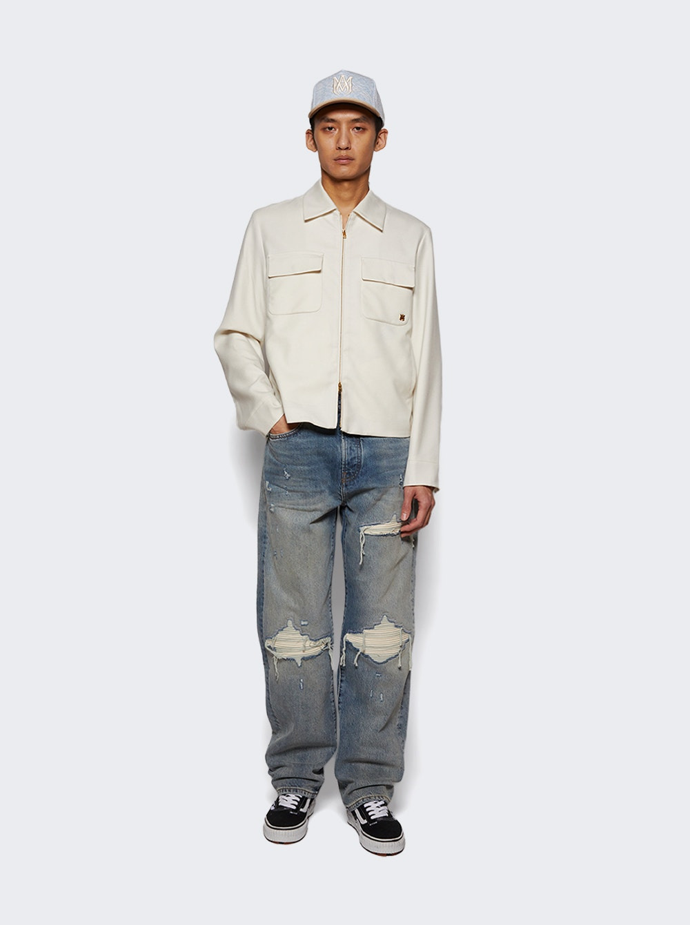 Suede Straight Mx1 Jean Antique Indigo - 5