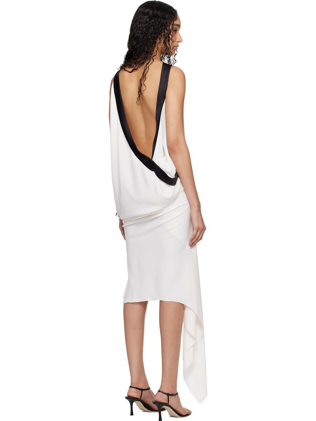 SSENSE Exclusive White Boat Neck Minidress - 3