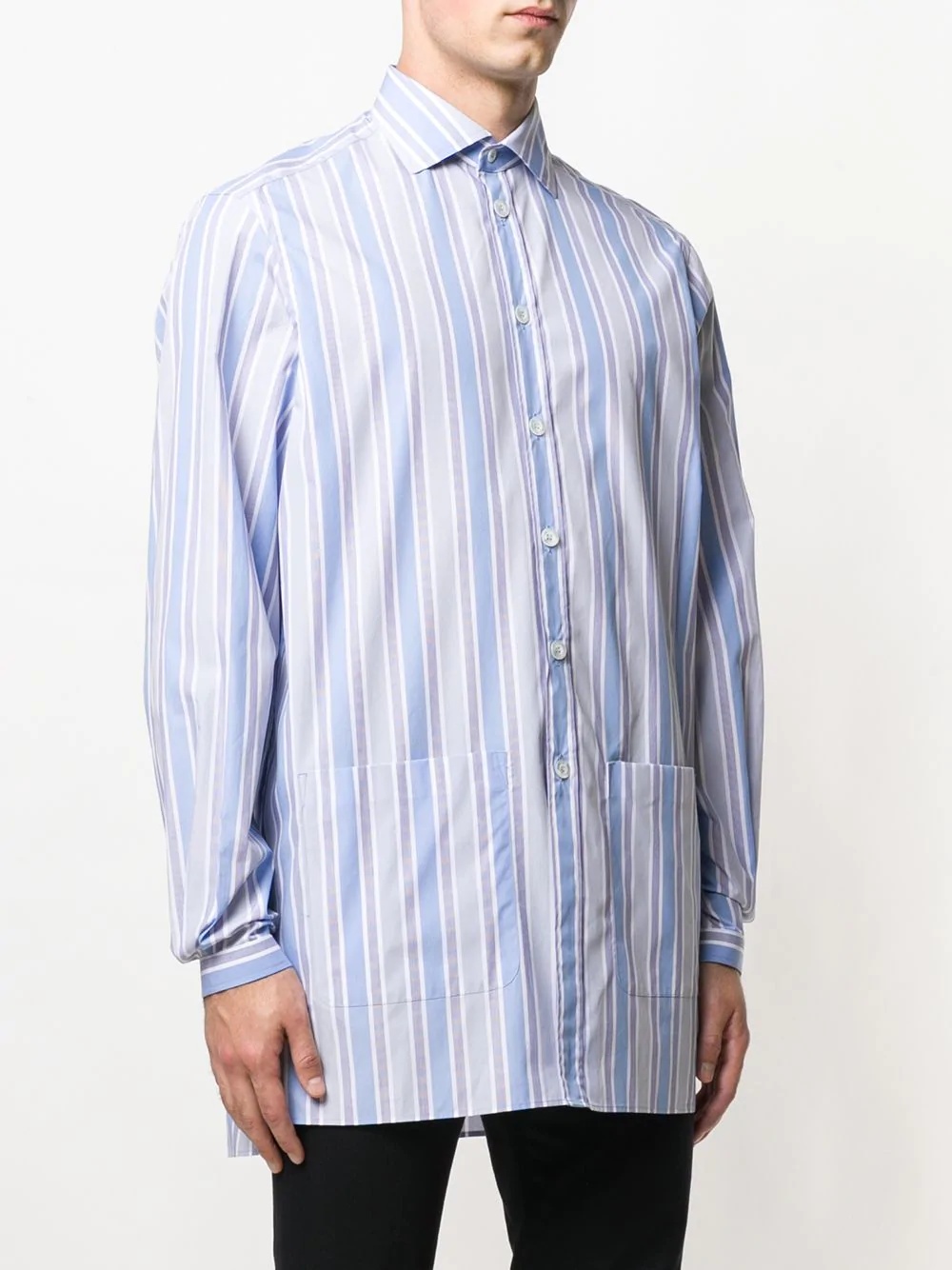 striped oversized shirt - 3