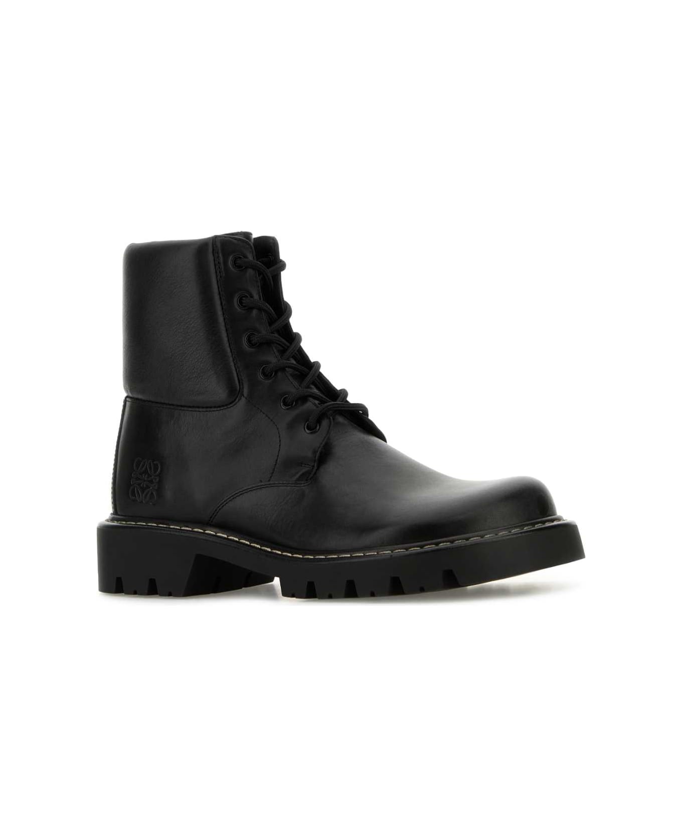 Black Leather Sierra Ankle Boots - 2