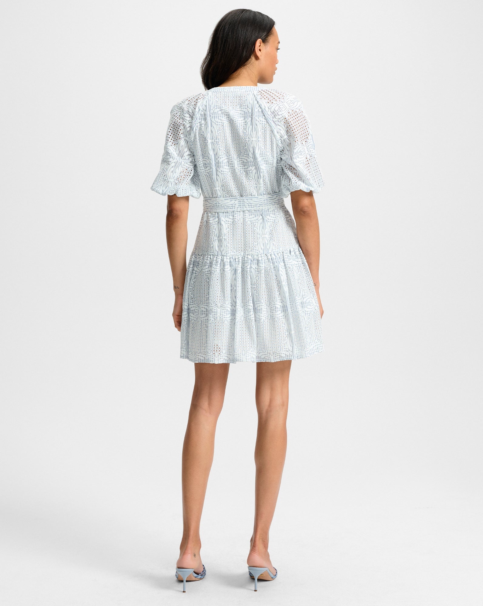 BOBBIE EYELET MINI DRESS - 2