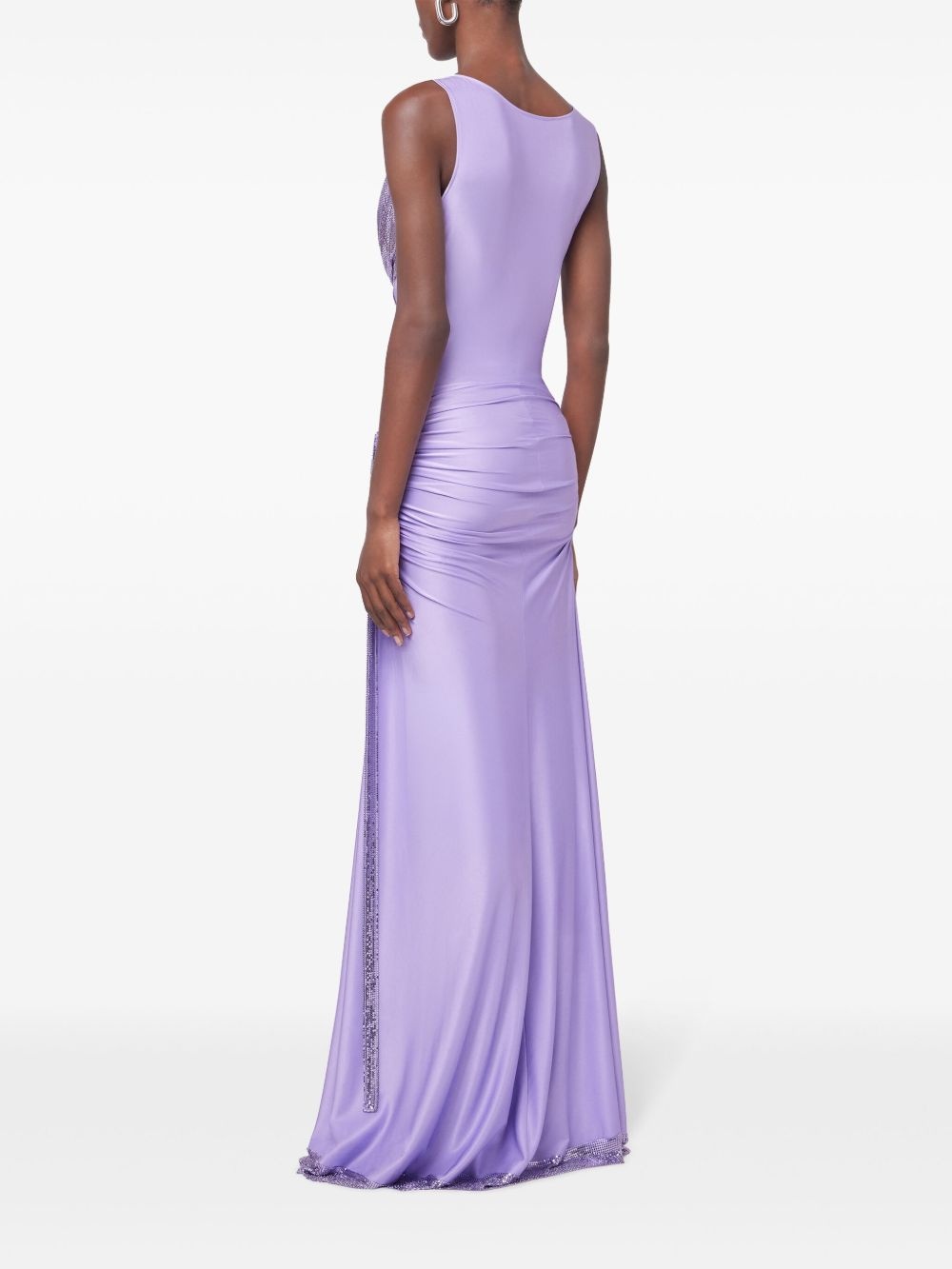 chainmail-detailing maxi dress - 4