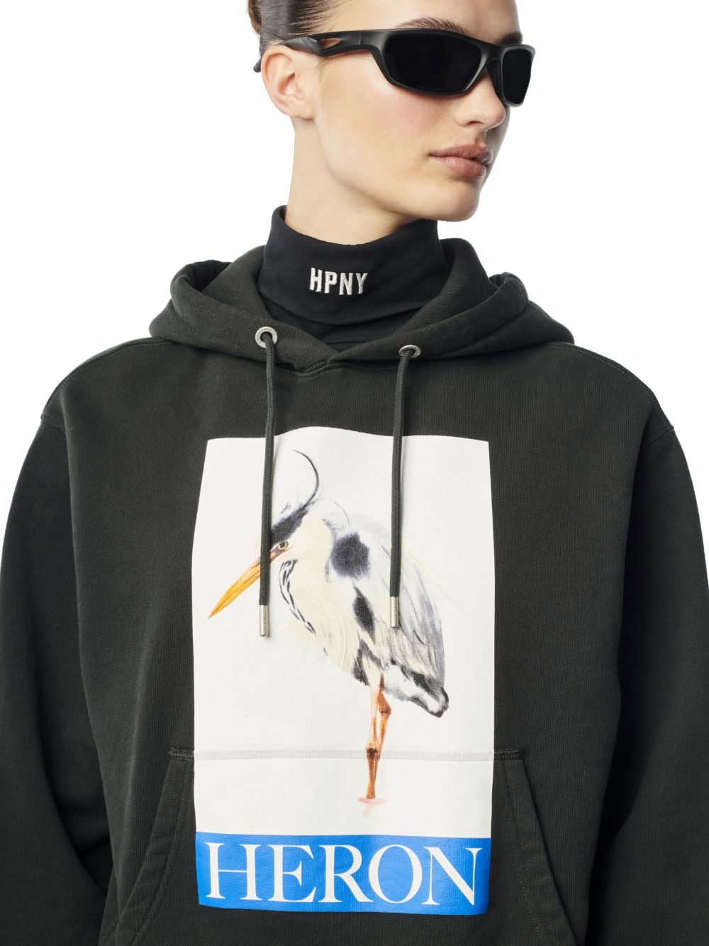 Heron Bird Painted Hoodie - 5