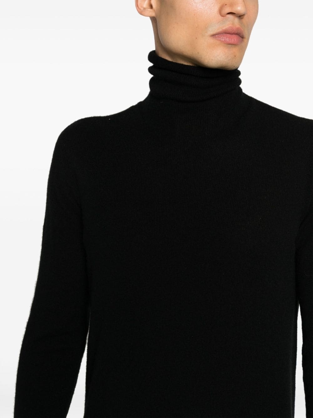 raw-cut cashmere jumper - 7