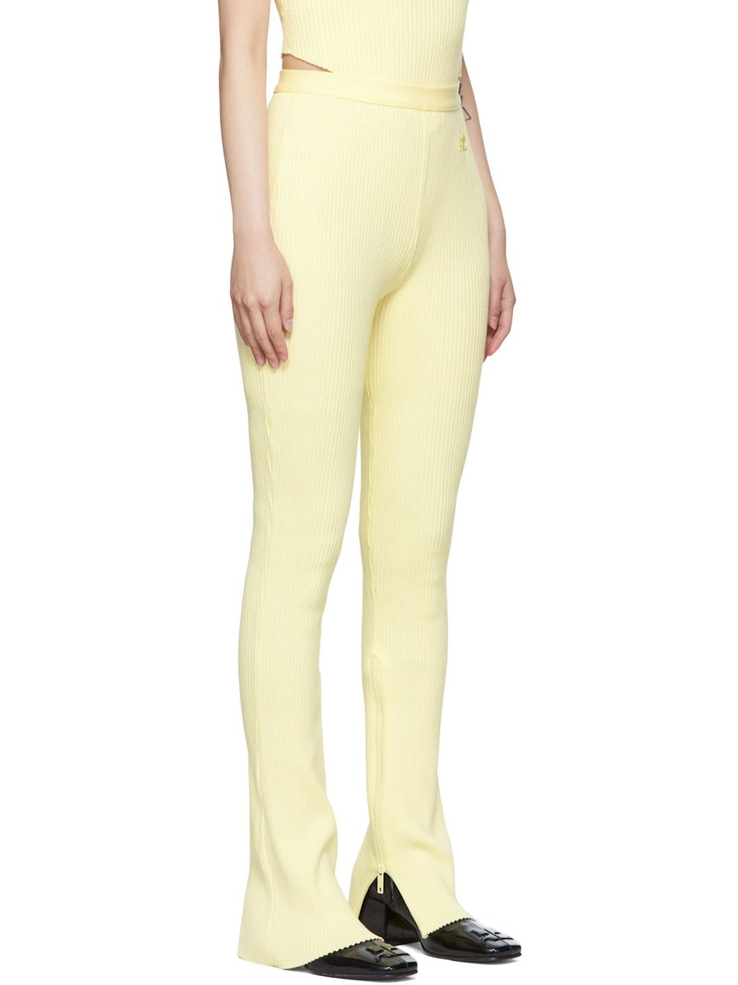 Yellow Viscose Lounge Pants - 2