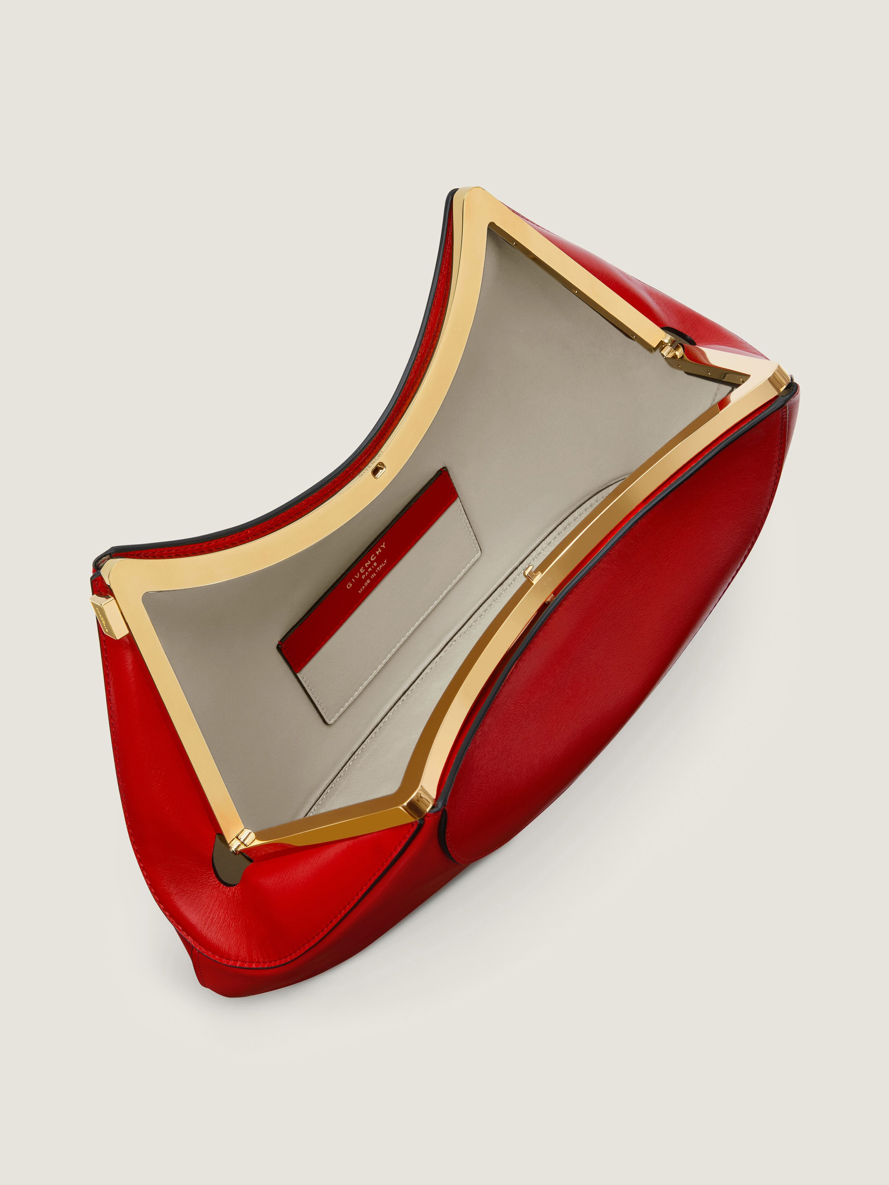 FACET CLUTCH IN LEATHER - 5