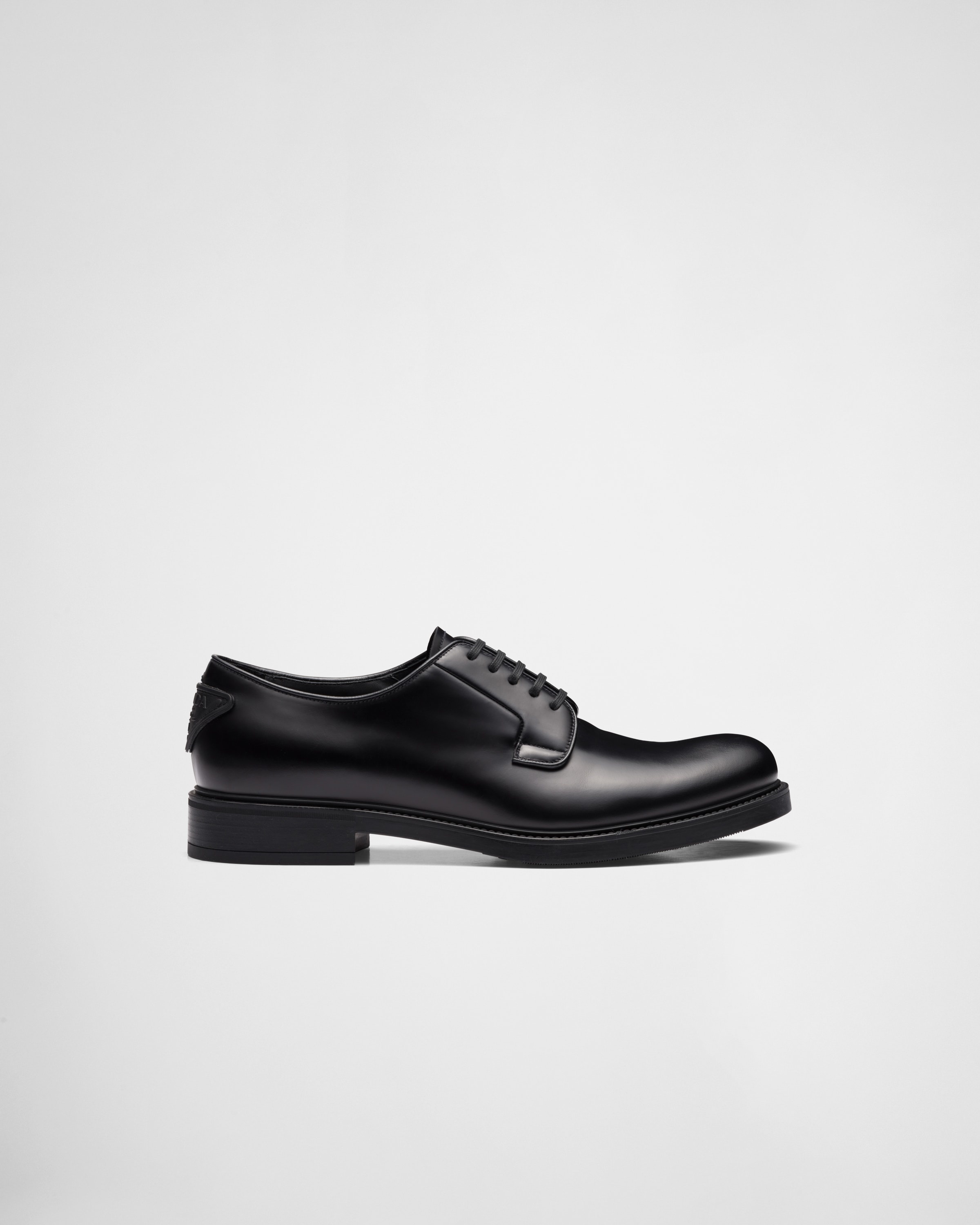 Brushed leather derby shoes - 2