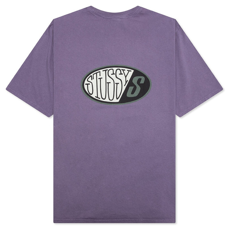 Stüssy PITSTOP PIGMENT DYED TEE - GRAPE outlook