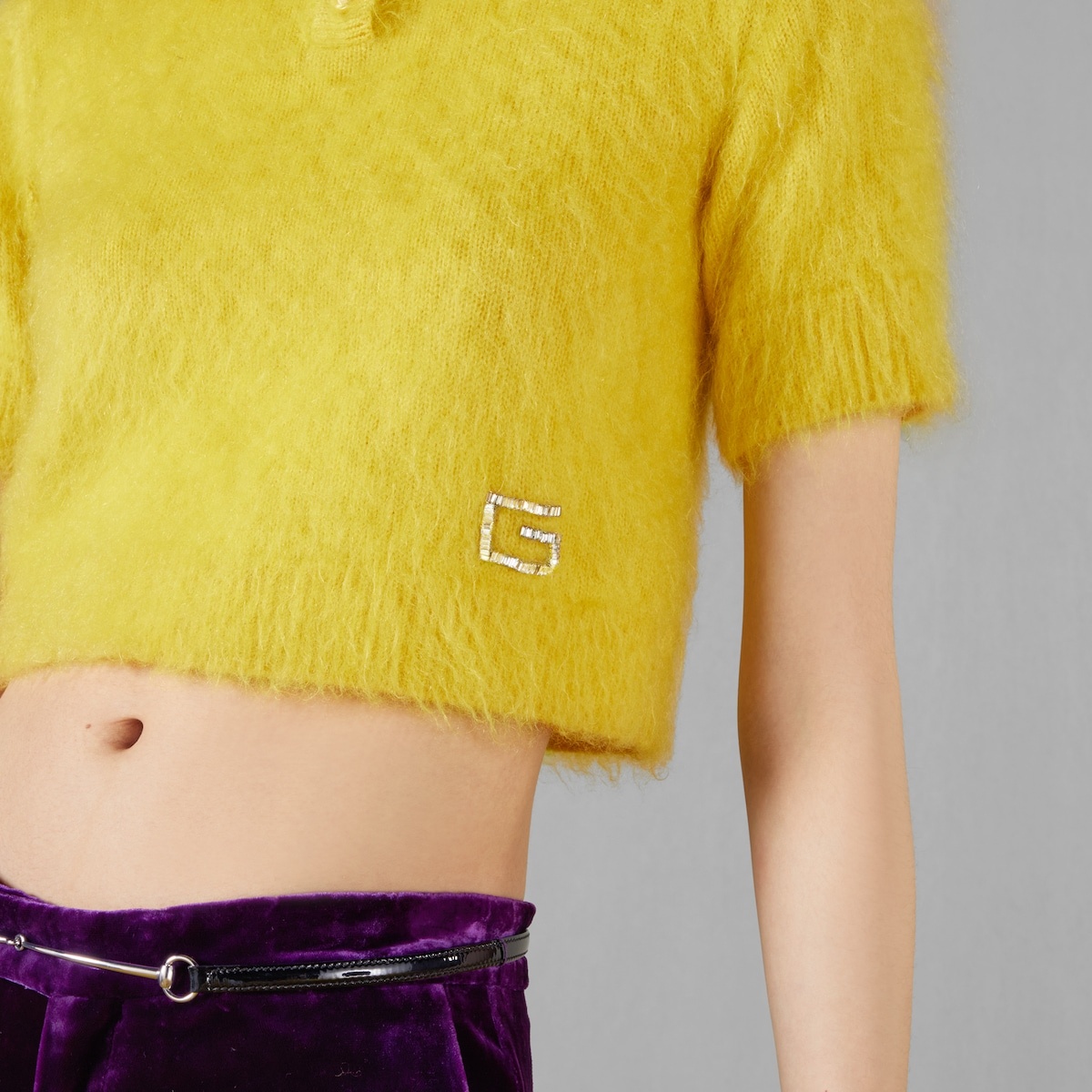 Silk, cashmere and mohair polo sweater - 4