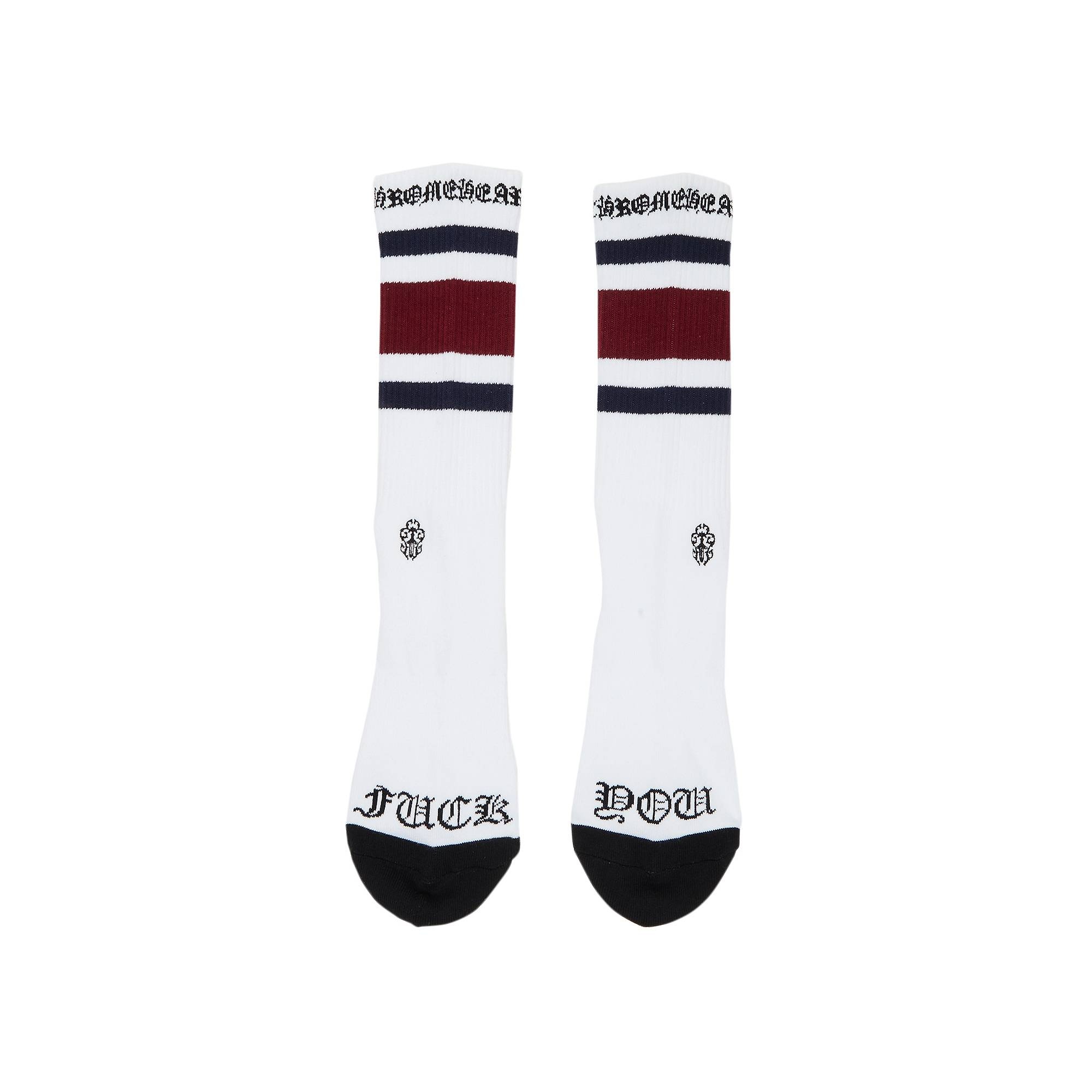 Chrome Hearts Miami Socks (3 Pack) 'White' - 4