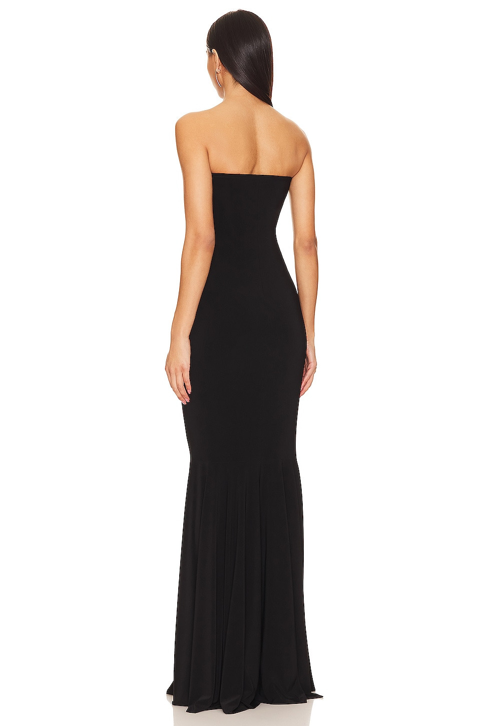 Strapless Shirred Front Fishtail Gown - 3
