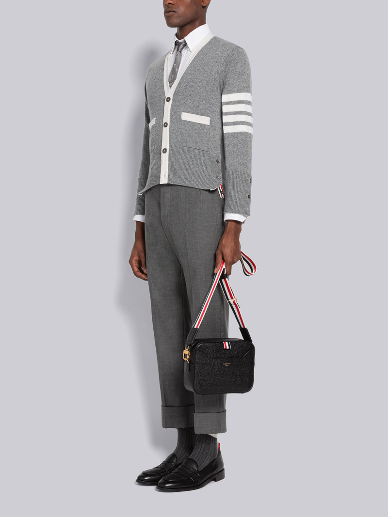 Pebble Grain Leather Stripe Strap Small Camera Bag 6