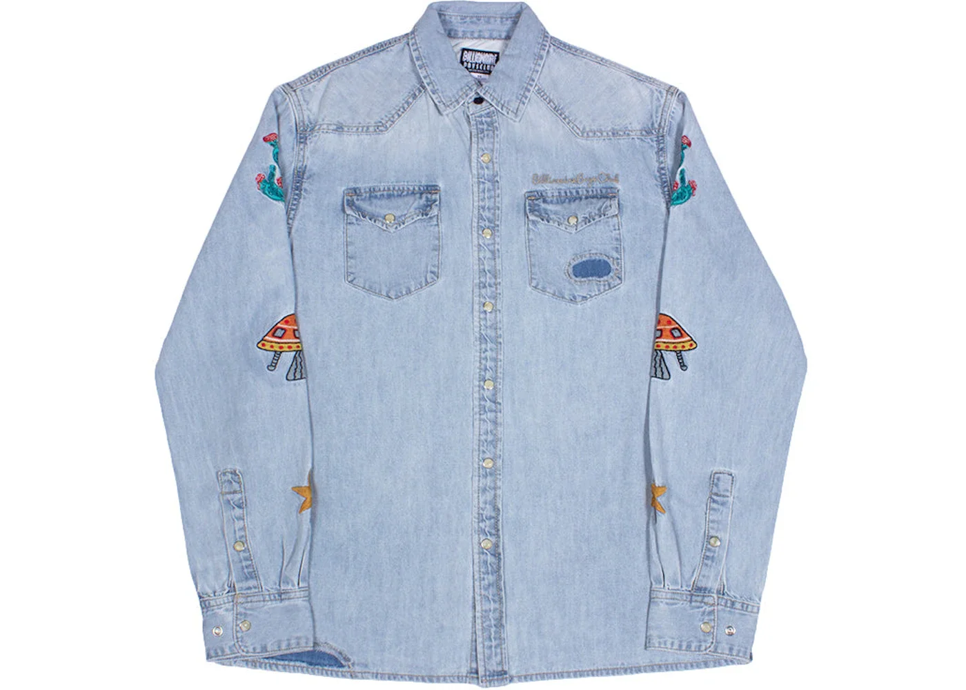 Billionaire Boys Club Hillside Long Sleeve Shirt Blue/Denim - 1