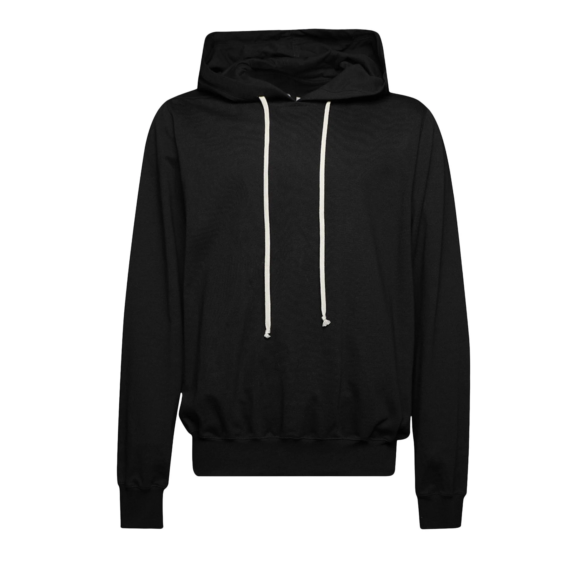Rick Owens Jersey Hoodie 'Black' - 1